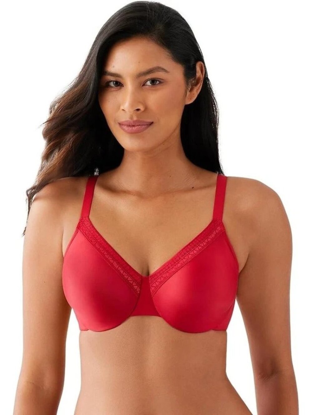 Wacoal Womens  Unlined Full Coverage Underwire Bra Size 34D Equestrian Red NEW